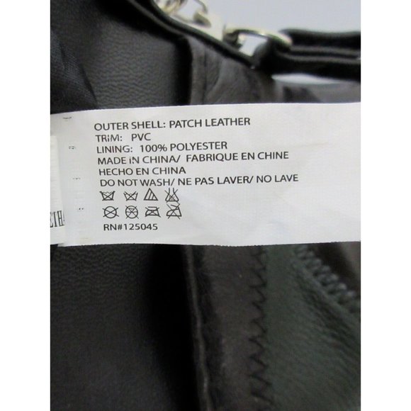 Cross Body Bag Patched Leather Outer Adjustable Strap Multiple Compartments NWOT - Picture 12 of 12